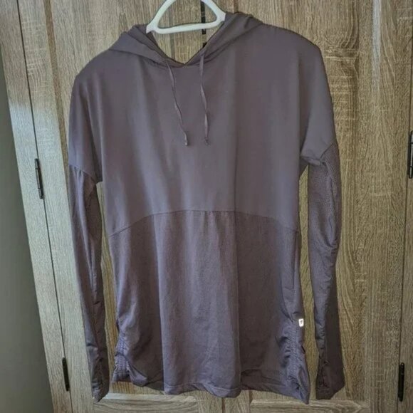 *3 FOR $9* Fabletics Long Sleeve Cashel Hoodie Hood Athletic Sports Top Shadow - Picture 1 of 2